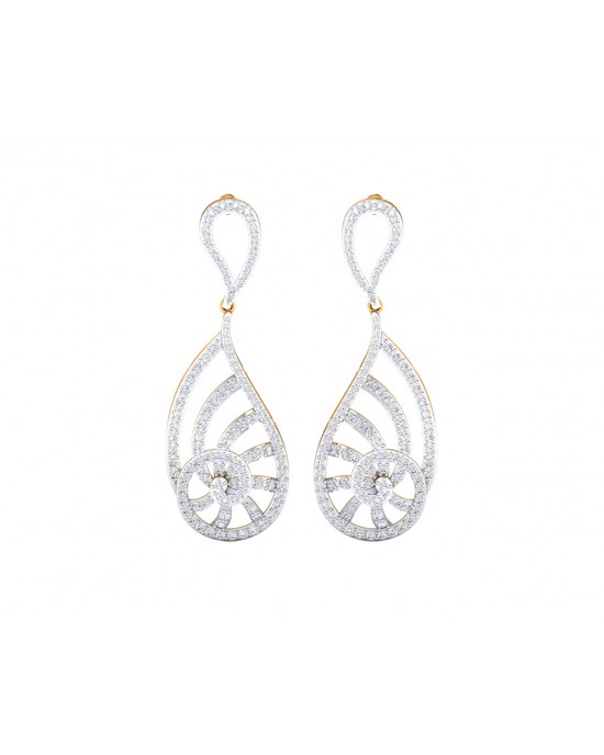 Venna Diamond Danglers in 18k gold Venna Diamond Danglers in 18k gold