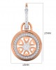 Saba Diamond Dangle earrings on diamond hoops in gold Saba Diamond Dangle earrings on diamond hoops in gold