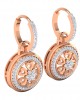Saba Diamond Dangle earrings on diamond hoops in gold Saba Diamond Dangle earrings on diamond hoops in gold