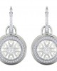 Saba Diamond Dangle earrings on diamond hoops in gold Saba Diamond Dangle earrings on diamond hoops in gold
