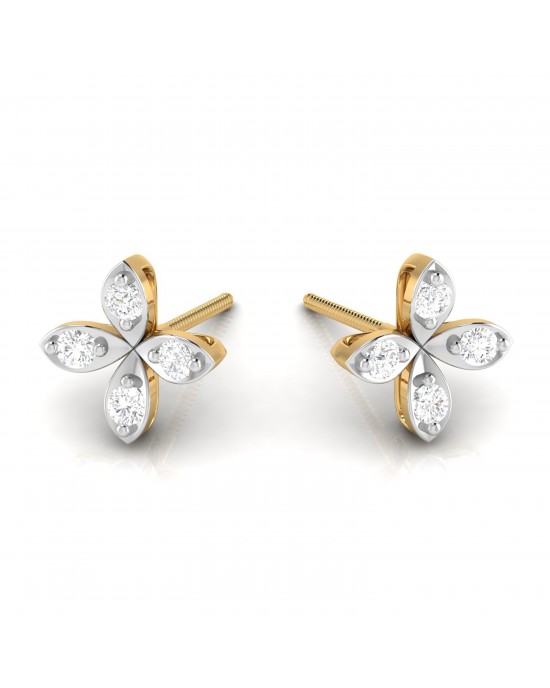 Nova Diamond Studs in 14k Gold Nova Diamond Studs in 14k Gold