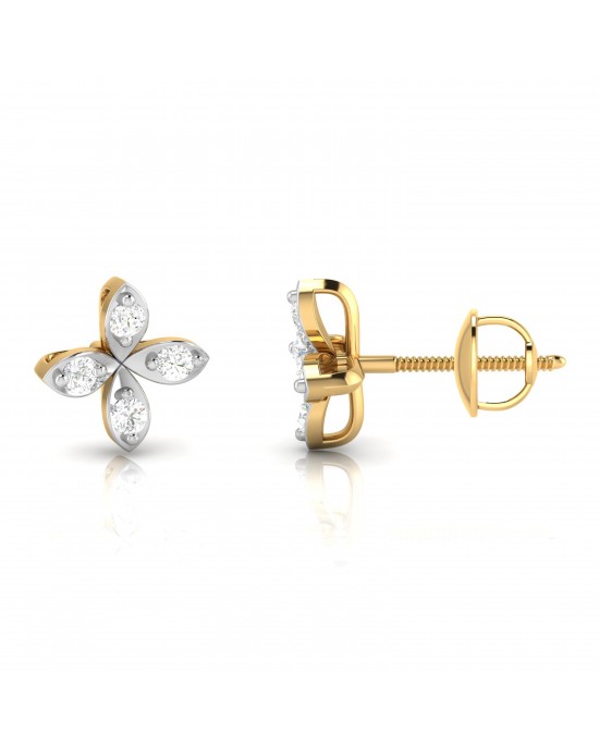 Nova Diamond Studs in 14k Gold Nova Diamond Studs in 14k Gold