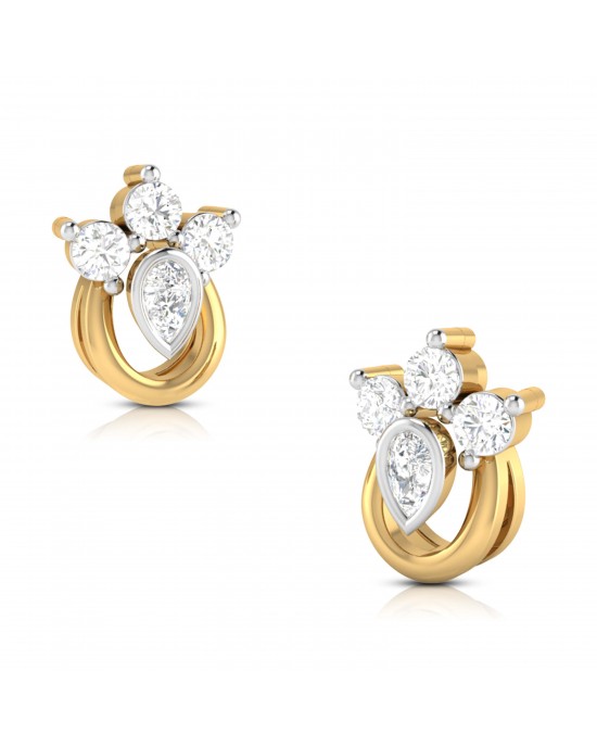 Diana Diamond Studs in 14k Gold Diana Diamond Studs in 14k Gold