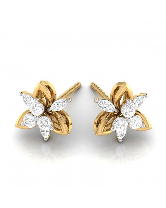 Margot Diamond Studs in 14k Gold Margot Diamond Studs in 14k Gold