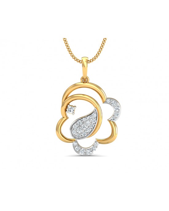 Reya Diamond Pendant In gold Reya Diamond Pendant In gold