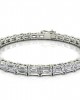 Zeba Lab Grown Emerald Cut Diamonds Tennis Bracelet in Gold Zeba Lab Grown Emerald Cut Diamonds Tennis Bracelet in Gold