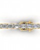 Zeba Lab Grown Emerald Cut Diamonds Tennis Bracelet in Gold Zeba Lab Grown Emerald Cut Diamonds Tennis Bracelet in Gold