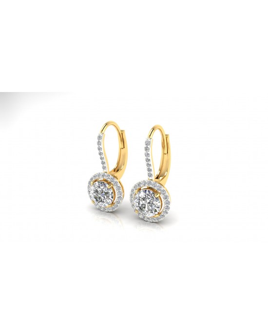 Sara Lab Grown Diamond Solitaire Earrings Sara Lab Grown Diamond Solitaire Earrings