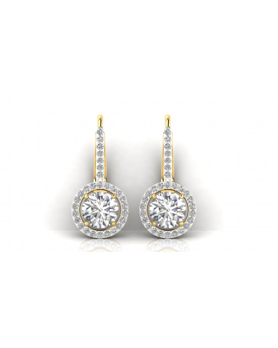 Sara Lab Grown Diamond Solitaire Earrings Sara Lab Grown Diamond Solitaire Earrings