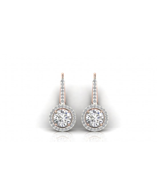 Sara Lab Grown Diamond Solitaire Earrings Sara Lab Grown Diamond Solitaire Earrings