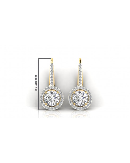 Sara Lab Grown Diamond Solitaire Earrings Sara Lab Grown Diamond Solitaire Earrings