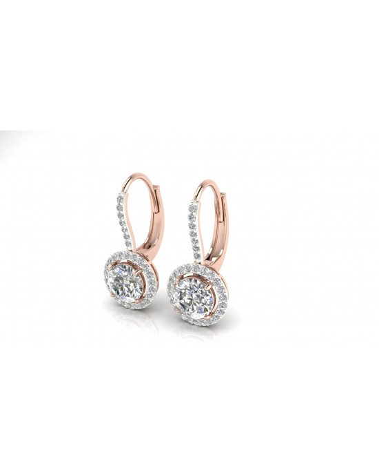 Sara Lab Grown Diamond Solitaire Earrings Sara Lab Grown Diamond Solitaire Earrings