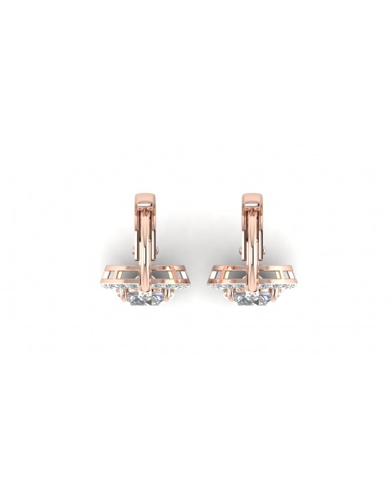 Sara Lab Grown Diamond Solitaire Earrings Sara Lab Grown Diamond Solitaire Earrings