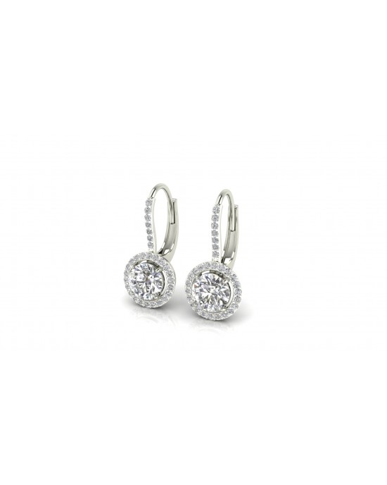 Sara Lab Grown Diamond Solitaire Earrings Sara Lab Grown Diamond Solitaire Earrings