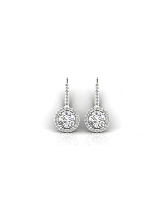 Sara Lab Grown Diamond Solitaire Earrings Sara Lab Grown Diamond Solitaire Earrings