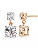 Elena Lab Diamond Solitaire Drop Earrings in Gold Elena Lab Diamond Solitaire Drop Earrings in Gold