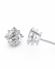 Princess Lab Grown Diamond Solitaire Ear Studs in Gold Princess Lab Grown Diamond Solitaire Ear Studs in Gold
