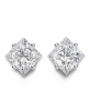 Princess Lab Grown Diamond Solitaire Ear Studs in Gold Princess Lab Grown Diamond Solitaire Ear Studs in Gold