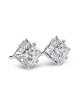 Princess Lab Grown Diamond Solitaire Ear Studs in Gold Princess Lab Grown Diamond Solitaire Ear Studs in Gold
