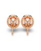 Heena Lab Diamond Oval shape Solitaire Diamond Earrings with diamond Halo Heena Lab Diamond Oval shape Solitaire Diamond Earrings with diamond Halo