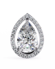Leena Pear Shape Lab Grown Diamond Solitaire Earrings with diamond Halo in Gold Leena Pear Shape Lab Grown Diamond Solitaire Earrings with diamond Halo in Gold
