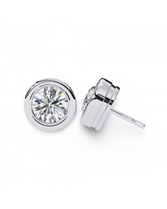 Hazel Lab Grown Diamond Earstuds In Gold Hazel Lab Grown Diamond Earstuds In Gold