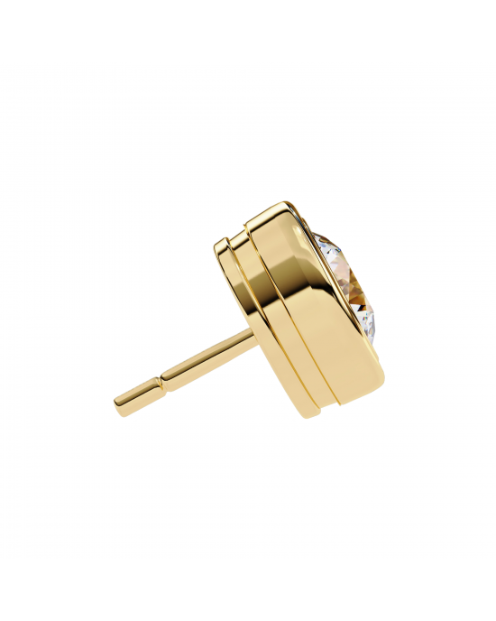 Hazel Lab Grown Diamond Earstuds In Gold Hazel Lab Grown Diamond Earstuds In Gold