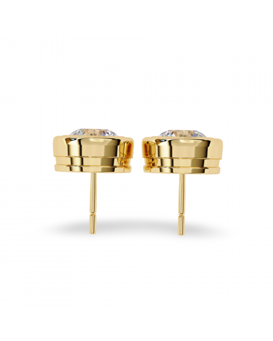 Hazel Lab Grown Diamond Earstuds In Gold Hazel Lab Grown Diamond Earstuds In Gold