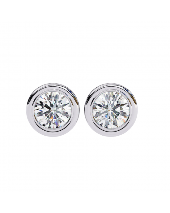 Hazel Lab Grown Diamond Earstuds In Gold Hazel Lab Grown Diamond Earstuds In Gold