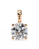 Classic Round Brilliant Solitaire Diamond Pendant in Gold Classic Round Brilliant Solitaire Diamond Pendant in Gold