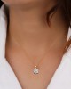 Classic Round Brilliant Solitaire Diamond Pendant in Gold Classic Round Brilliant Solitaire Diamond Pendant in Gold