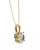 Classic Round Brilliant Solitaire Diamond Pendant in Gold Classic Round Brilliant Solitaire Diamond Pendant in Gold