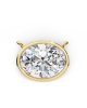 Tina Lab Grown Oval Shape Diamond Solitaire Pendant on gold chain Tina Lab Grown Oval Shape Diamond Solitaire Pendant on gold chain