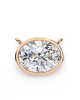 Tina Lab Grown Oval Shape Diamond Solitaire Pendant on gold chain Tina Lab Grown Oval Shape Diamond Solitaire Pendant on gold chain
