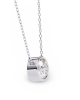 Tina Lab Grown Oval Shape Diamond Solitaire Pendant on gold chain Tina Lab Grown Oval Shape Diamond Solitaire Pendant on gold chain
