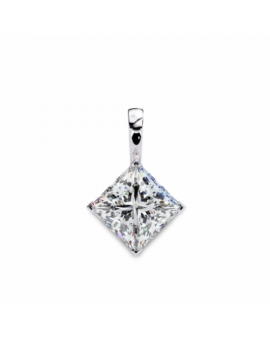 Princess Lab Grown Diamond Solitaire Pendant Princess Lab Grown Diamond Solitaire Pendant