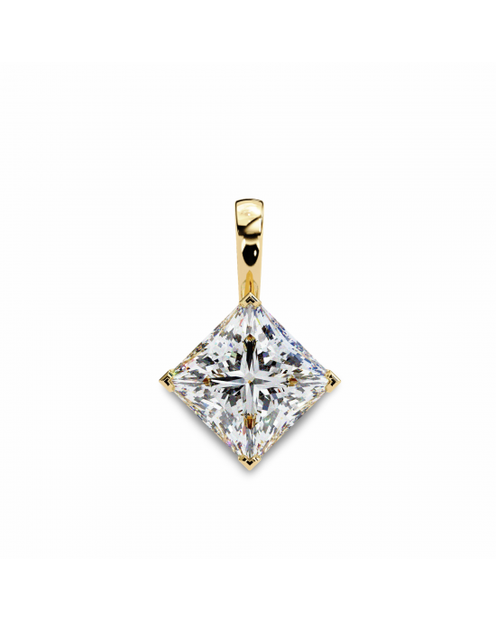 Princess Lab Grown Diamond Solitaire Pendant Princess Lab Grown Diamond Solitaire Pendant