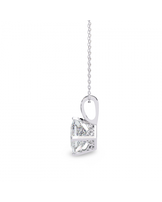 Princess Lab Grown Diamond Solitaire Pendant Princess Lab Grown Diamond Solitaire Pendant
