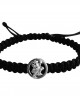 Auspicious Hanuman Bracelet for Men in Silver On Size Adjustable Nylon Thread Auspicious Hanuman Bracelet for Men in Silver On Size Adjustable Nylon Thread