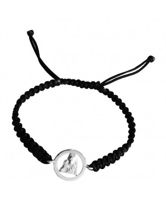 Sai Baba Bracelet in Silver with Diamond
