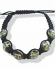 Om Namah Shivay Mantra Bracelet in Two Tone Silver Beads Om Namah Shivay Mantra Bracelet in Two Tone Silver Beads