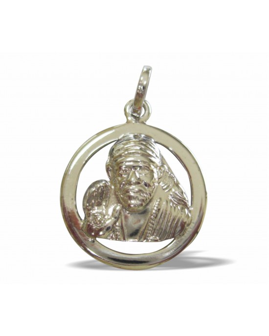 Sai Baba Pendant in Silver Sai Baba Pendant in Silver