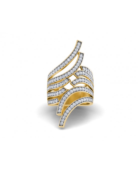 Edana Wide Diamond Band In 14k gold Edana Wide Diamond Band In 14k gold