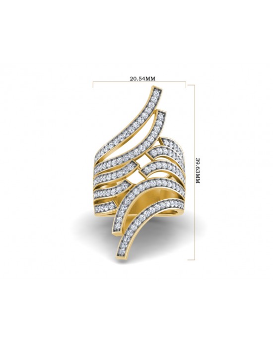 Edana Wide Diamond Band In 14k gold Edana Wide Diamond Band In 14k gold