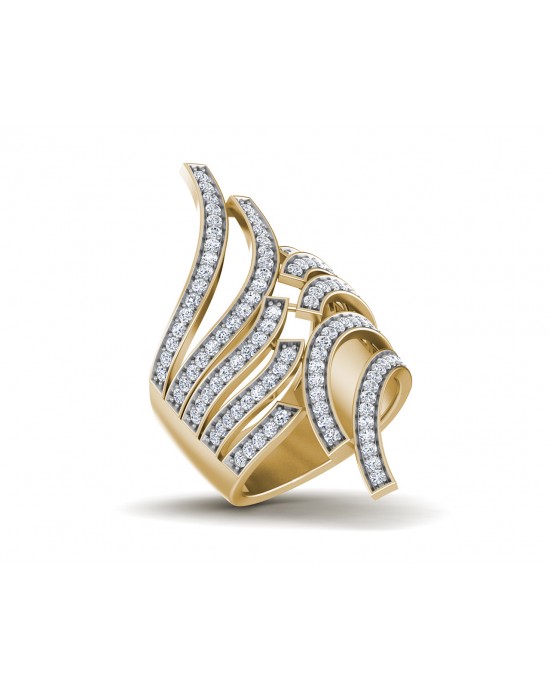 Edana Wide Diamond Band In 14k gold Edana Wide Diamond Band In 14k gold