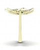 Remy Double finger Ring in Gold with diamonds, ruby & emerald Remy Double finger Ring in Gold with diamonds, ruby & emerald