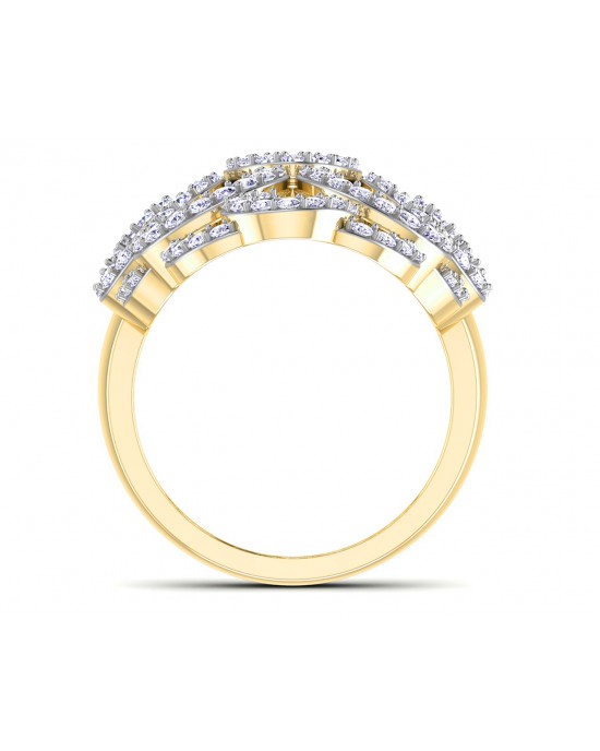 Unika Diamond Cocktail Ring in gold Unika Diamond Cocktail Ring in gold
