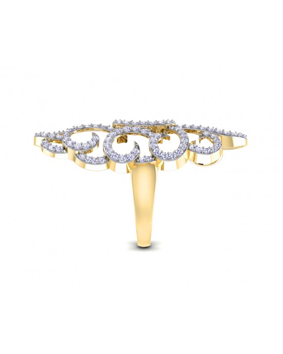 Unika Diamond Cocktail Ring in gold Unika Diamond Cocktail Ring in gold