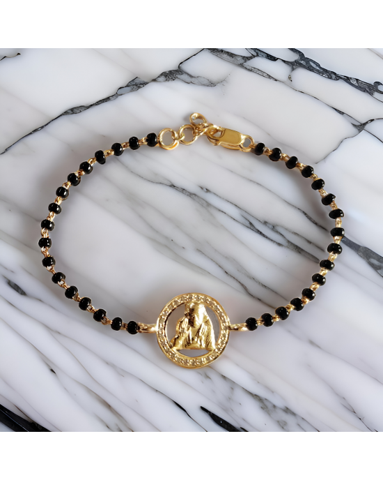 Sai Ram Bracelet with Diamonds on Mangalsutra chain Sai Ram Bracelet with Diamonds on Mangalsutra chain