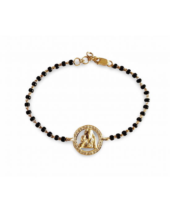 Sai Ram Bracelet with Diamonds on Mangalsutra chain Sai Ram Bracelet with Diamonds on Mangalsutra chain